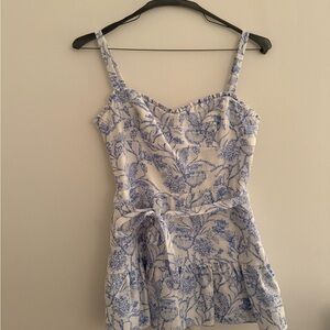 Blue and White Amanda Uprichard Romper